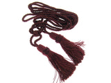 Pair Curtain Tie Backs Twisted Braid Rope with 11cm Tassel 2 Tiebacks 10 Colours