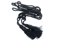 Pair Curtain Tie Backs Twisted Braid Rope with 11cm Tassel 2 Tiebacks 10 Colours