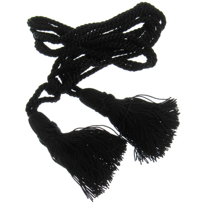 Pair Curtain Tie Backs Twisted Braid Rope with 11cm Tassel 2 Tiebacks 10 Colours - ThreadandTrimmings