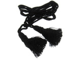Pair Curtain Tie Backs Twisted Braid Rope with 11cm Tassel 2 Tiebacks 10 Colours