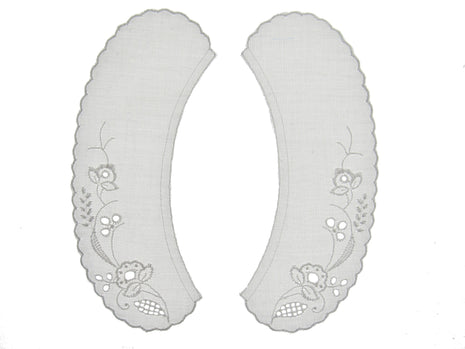 Broderie Anglaise Lace Collars – 9 Styles White & Cream Detachable Vintage - ThreadandTrimmings