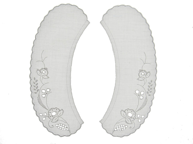 Broderie Anglaise Lace Collars – 9 Styles White & Cream Detachable Vintage - ThreadandTrimmings