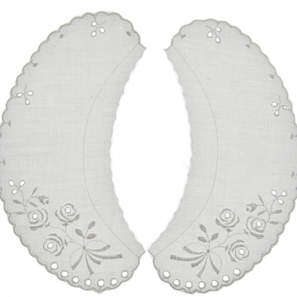 Broderie Anglaise Lace Collars – 9 Styles White & Cream Detachable Vintage - ThreadandTrimmings
