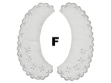Broderie Anglaise Lace Collars – 9 Styles White & Cream Detachable Vintage