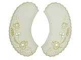Broderie Anglaise Lace Collars – 9 Styles White & Cream Detachable Vintage