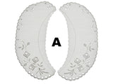 Broderie Anglaise Lace Collars – 9 Styles White & Cream Detachable Vintage