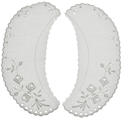 Broderie Anglaise Lace Collars – 9 Styles White & Cream Detachable Vintage - ThreadandTrimmings