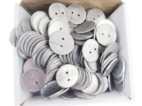 Heavy Curtain Lead Pennyweights Sew In Hem Weights Round & Oblong Packs 5 or 10 - ThreadandTrimmings