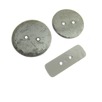 Heavy Curtain Lead Pennyweights Sew In Hem Weights Round & Oblong Packs 5 or 10 - ThreadandTrimmings