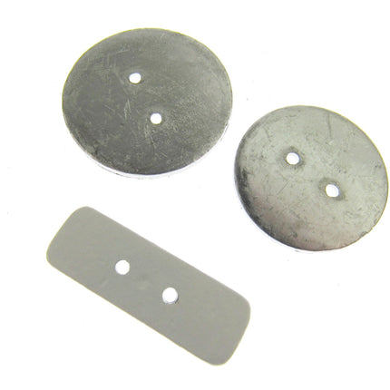 Heavy Curtain Lead Pennyweights Sew In Hem Weights Round & Oblong Packs 5 or 10 - ThreadandTrimmings