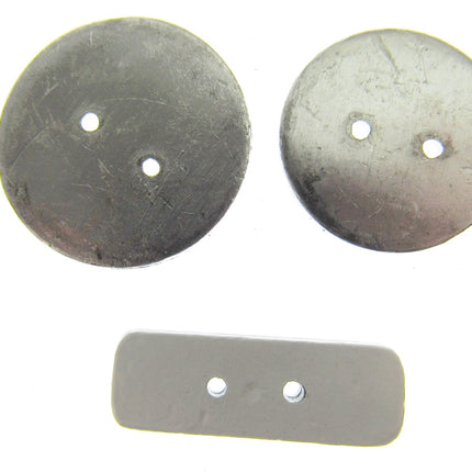 Heavy Curtain Lead Pennyweights Sew In Hem Weights Round & Oblong Packs 5 or 10 - ThreadandTrimmings