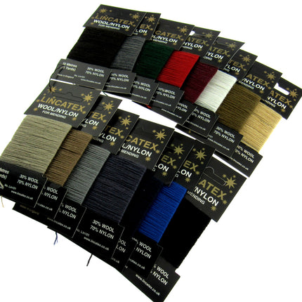 Mending Darning Repair Wool & Yarn by Lincatex Price is for 2 x 10 Meter Cards - ThreadandTrimmings