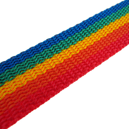 Rainbow Webbing Gay Pride Polypropylene Strapping For Bags/Leash 25mm/40mm/50mm - ThreadandTrimmings