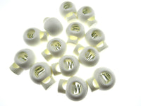 Cord Lock Spring Toggles - 6mm Wide Hole For Shock Bungee Elastic 8 Cols CE20