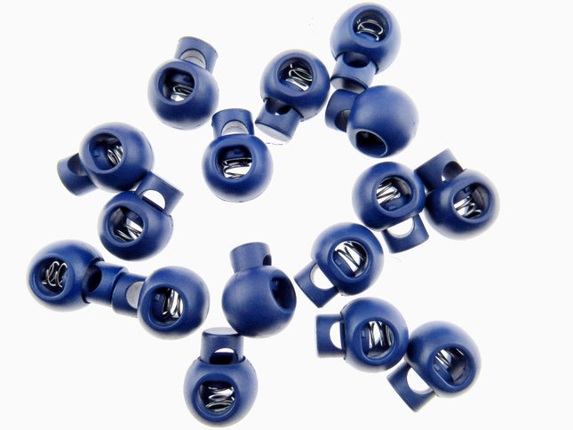 Cord Lock Spring Toggles - 6mm Wide Hole For Shock Bungee Elastic 8 Cols CE20 - ThreadandTrimmings