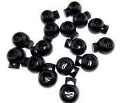 Cord Lock Spring Toggles - 6mm Wide Hole For Shock Bungee Elastic 8 Cols CE20