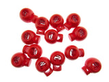 Cord Lock Spring Toggles - 6mm Wide Hole For Shock Bungee Elastic 8 Cols CE20