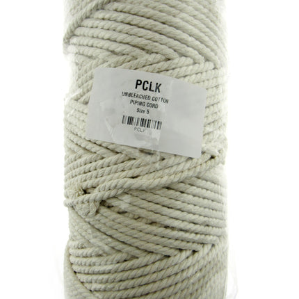 Unbleached Macrame Cotton Piping Cord - 1 Kilo Rolls - 4 Sizes - 100% Cotton - ThreadandTrimmings