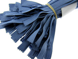100 x 12" or 14" - Closed End Nylon Zips