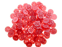 Round Star Baby Buttons - 100 Button Packs - Choice of Colours & Sizes