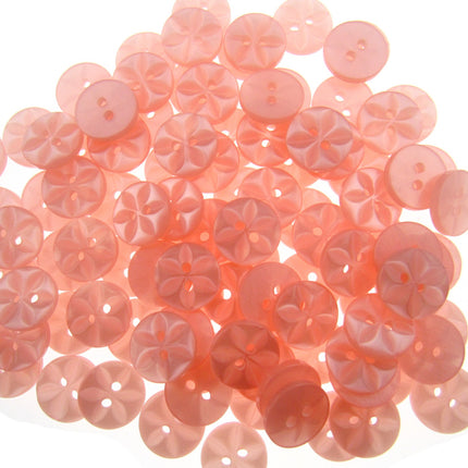 Round Baby Star Buttons 100 Button Per Packs Choice of Colours & Sizes - ThreadandTrimmings
