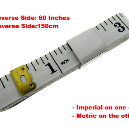 Sewing Tape Measure to Measure Waist Height Inside Leg Fiberglass Tape Measure - ThreadandTrimmings
