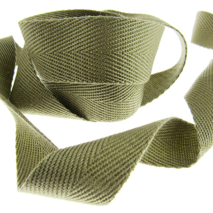 Soft Cotton Rich Webbing with Herringbone Twill - Make Straps For Bags 38mm Wide - ThreadandTrimmings