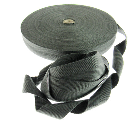 38mm Grey colour Webbing unravelled