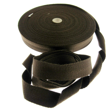 38mm Brown colour Webbing unravelled