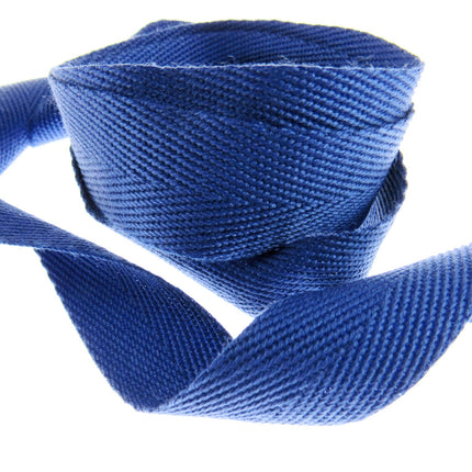 Soft Cotton Rich Herringbone Twill Webbing Strap For Bags - 25mm Wide - ThreadandTrimmings