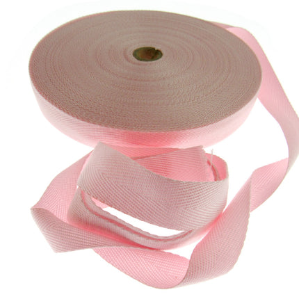 38mm Pink colour Webbing unravelled