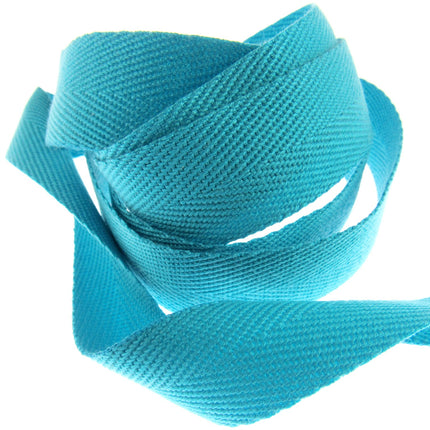 Soft Cotton Rich Herringbone Twill Webbing Strap For Bags - 25mm Wide - ThreadandTrimmings
