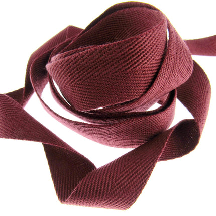 Soft Cotton Rich Herringbone Twill Webbing Strap For Bags - 25mm Wide - ThreadandTrimmings