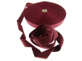 38mm Burgundy colour Webbing unravelled