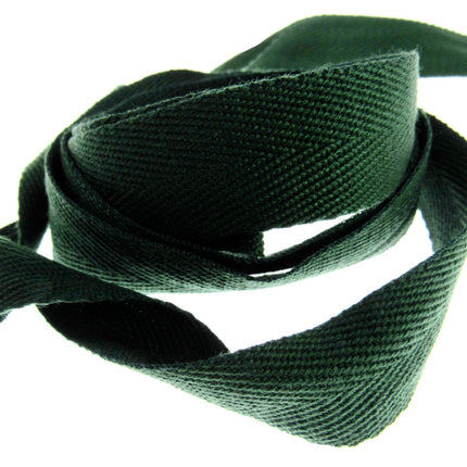 Soft Cotton Rich Herringbone Twill Webbing Strap For Bags - 25mm Wide - ThreadandTrimmings