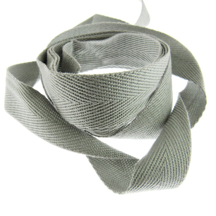 Soft Cotton Rich Herringbone Twill Webbing Strap For Bags - 25mm Wide - ThreadandTrimmings