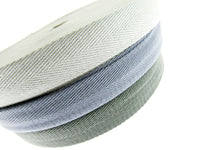 Soft Cotton Rich Webbing with Herringbone Twill - Make Straps For Bags 38mm Wide