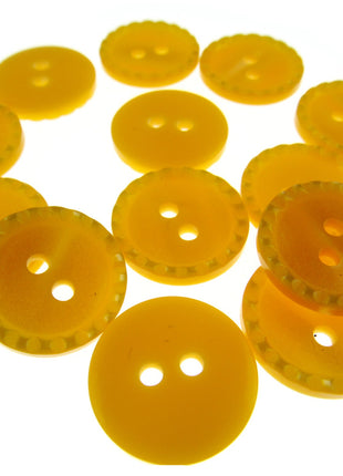 Round Two Tone Shimmer Bead Edge Buttons -- Choice of 9 Bright Colours 3 Sizes - ThreadandTrimmings