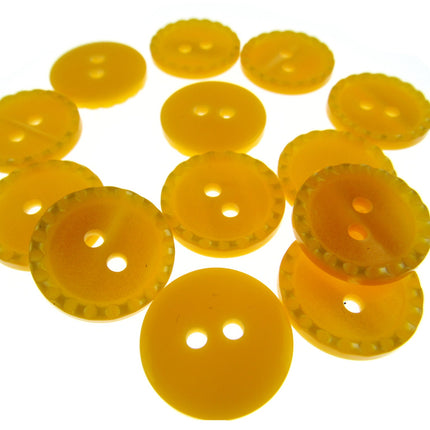 Round Two Tone Shimmer Bead Edge Buttons -- Choice of 9 Bright Colours 3 Sizes - ThreadandTrimmings