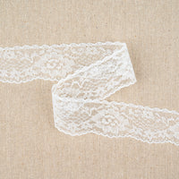 Flat Nylon Lace Trimming Antique White – 9 Widths & Patterns – 5m Lengths