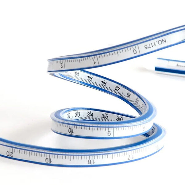 Flexible Measuring Curve Ruler 60cm on one side / 24 inches on the other side