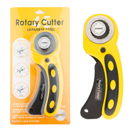 Rotary Cutter 45mm Deluxe 45mm 60mm Japanese Steel Fabric Quilting Sewing Tool