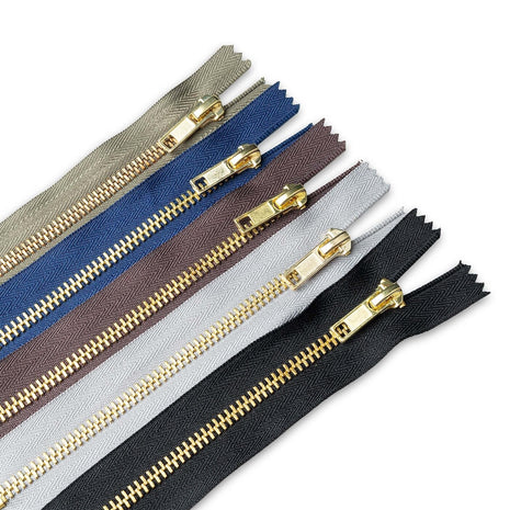 Denim Jean Zips - Sizes 6", 7" and 8"  - Available in 10 Colours - ThreadandTrimmings