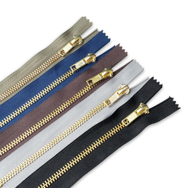 Denim Jean Zips - Sizes 6", 7" and 8"  - Available in 10 Colours - ThreadandTrimmings
