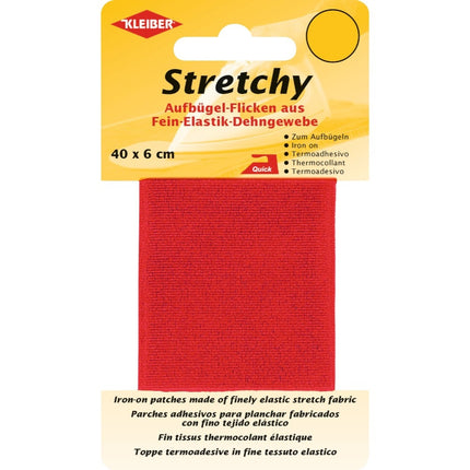 Iron-On Elasticated Stretchy Patches Kleiber - (40cm x 6cm) - 100% Polyester - ThreadandTrimmings