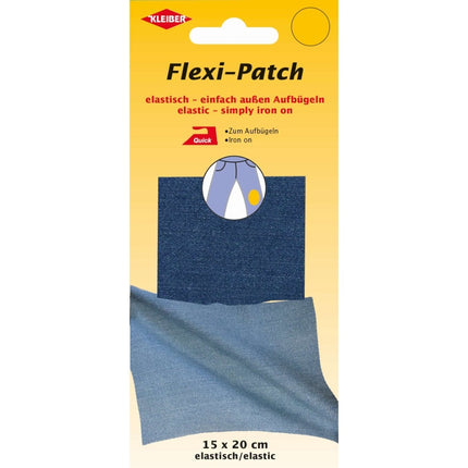 Elasticated Iron On Patch 15x20cm Stretch Fabric Repair 100% Polyester 1pc - ThreadandTrimmings