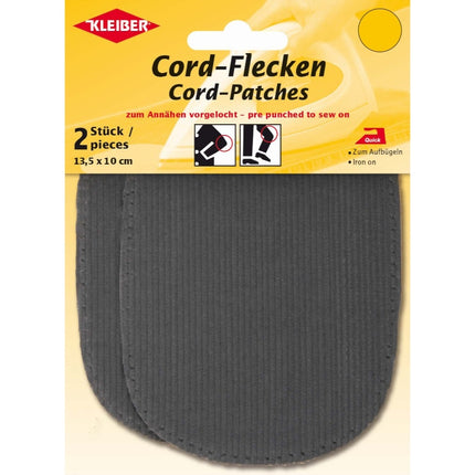 Corduroy Elbow Knee Patches Iron On Pre Punched Cotton Repair Kleiber 14cm 10cm