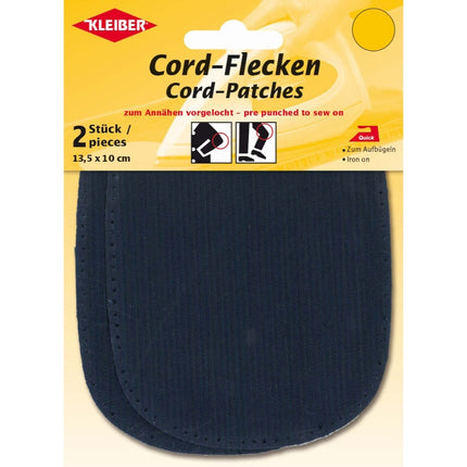 Corduroy Elbow Knee Patches Iron On Pre Punched Cotton Repair Kleiber 14cm 10cm