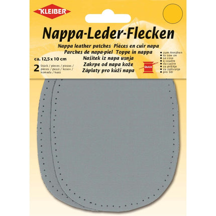 Nappa Leather Sew-On Patches Pre-Punched Elbow Knee Repair 10cm x 12.5cm