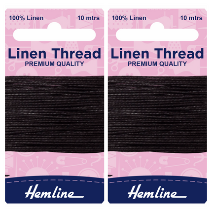Strong Linen Mending Thread 2 x 10m Cards saddlery, canvas upholstery repair - ThreadandTrimmings